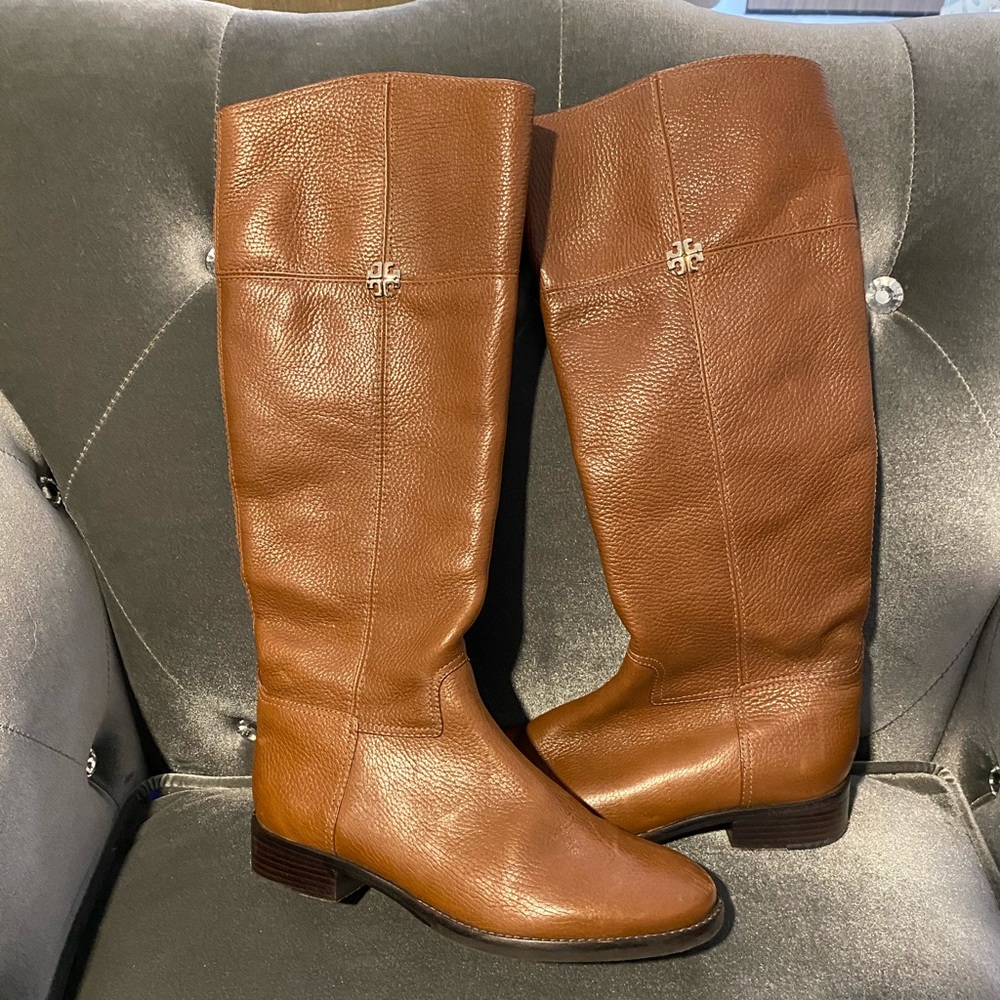 Leather Tory Burch Riding Boots